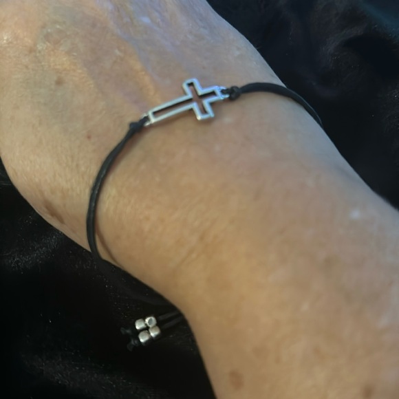 Corded Cross &Beads Bracelet - Picture 2 of 5